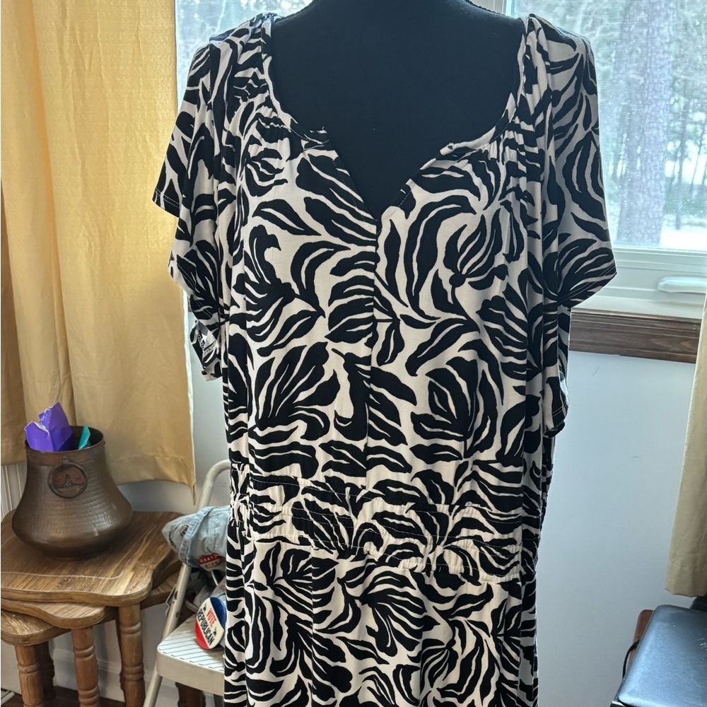 Black and White Zebra Maxi Dress